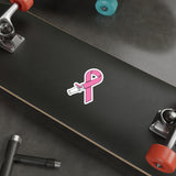 Breast Cancer Hose Ribbon Die-Cut Stickers