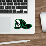 LB Green Helmet Die-Cut Stickers