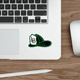 LB Green Helmet Die-Cut Stickers