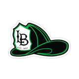 LB Green Helmet Die-Cut Stickers
