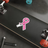 Breast Cancer Hose Ribbon Die-Cut Stickers