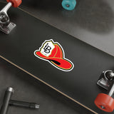 LB Fire Helmet Die-Cut Stickers