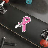 Breast Cancer Hose Ribbon Die-Cut Stickers
