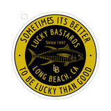 Lucky Bastard Fishing Die-Cut Stickers