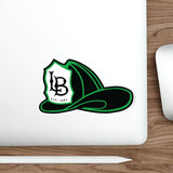 LB Green Helmet Die-Cut Stickers