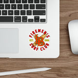 Fireman's Surf Club Die-Cut Stickers