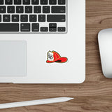LB Fire Helmet Die-Cut Stickers