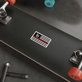 LB Flag Thin Red Line Die-Cut Stickers