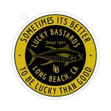 Lucky Bastard Fishing Die-Cut Stickers