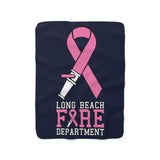 LBFD Breast Cancer Awareness Sherpa Fleece Blanket