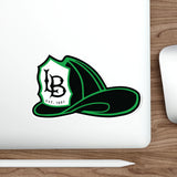 LB Green Helmet Die-Cut Stickers