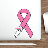 Breast Cancer Hose Ribbon Die-Cut Stickers