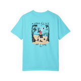A Little Slice Of Life Island Unisex Garment-Dyed Golf T-shirt
