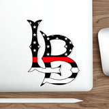 Thin Red line LB Die-Cut Stickers