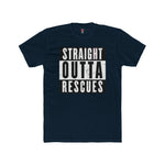 Straight Outta Rescues Men's Cotton Crew Tee