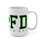 LBFD St. Patrick's Day White Ceramic Mug, 15oz