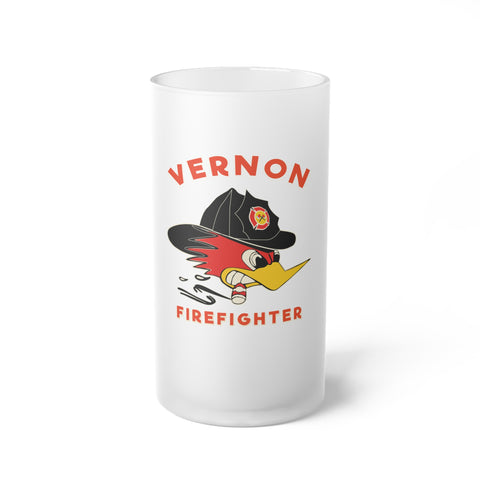 Vernon Roadrunner Frosted Glass Beer Mug