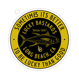 Lucky Bastard Fishing Die-Cut Stickers