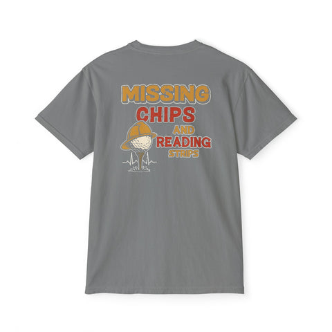 Missin Chips and Reading Strips Paramedic Unisex Garment-Dyed Pocket Golf T-Shirt