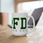 LBFD St. Patrick's Day White Ceramic Mug, 15oz