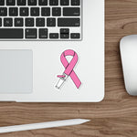 Breast Cancer Hose Ribbon Die-Cut Stickers