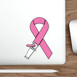 Breast Cancer Hose Ribbon Die-Cut Stickers