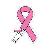 Breast Cancer Hose Ribbon Die-Cut Stickers