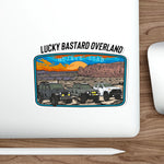 Lucky Bastard Overland Mojave Road logo Die-Cut Stickers