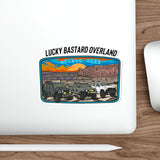 Lucky Bastard Overland Mojave Road logo Die-Cut Stickers