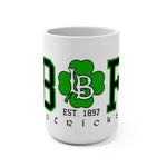 LBFD St. Patrick's Day White Ceramic Mug, 15oz