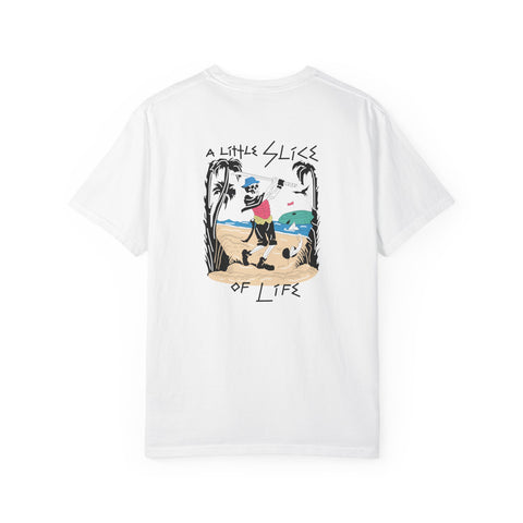 A Little Slice Of Life Island Unisex Garment-Dyed Golf T-shirt