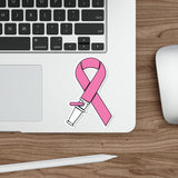 Breast Cancer Hose Ribbon Die-Cut Stickers