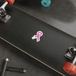 Breast Cancer Hose Ribbon Die-Cut Stickers