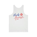 Lucky Bastard Patriot Men's Cotton Tank Top